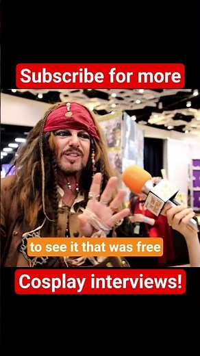 Captain Jack Sparrow interview #cosplay #furry #furries #winnipegcomiccon #jackinthepeg