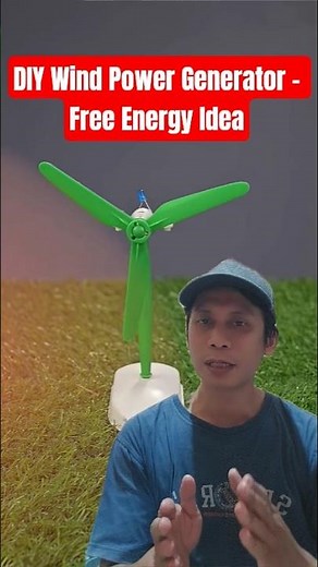 DIY Free Energy! How to Make a Wind Generator at Home #dcmotor #youtubeshorts