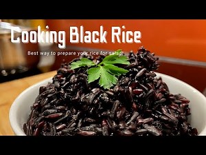 How to cook black rice
