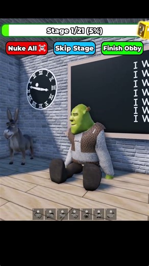 I ran into SHREK in a school and splashed him