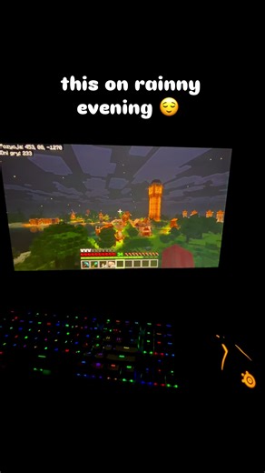 Enjoying Minecraft on a Perfect Day