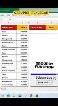 How to Use GROUPBY Function in Excel. #excel #exceltips #exceltricks #exceltutorial #shortsfeed