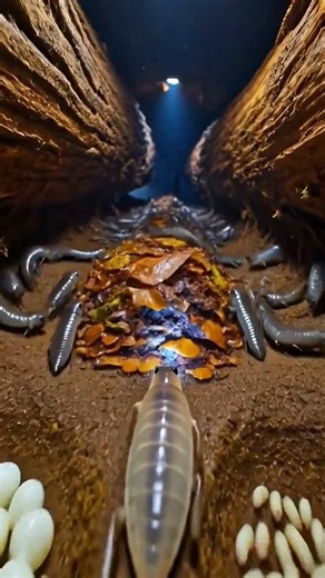 Woodlouse (Pill Bug) POV | Real Micro Camera Inside a Living Underground Colony