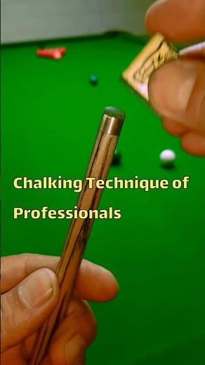 Cue Tip 9mm And Chalking Technique of Professionals #snooker #shorts
