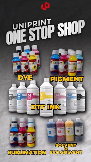 Anong printing style mo? We got the INK for that! From pigment to sublimation, DTF to UV, screen printing to eco-solvent — kompleto kami! #UniprintPH #allinks #ink | Uniprint Cavite | Facebook