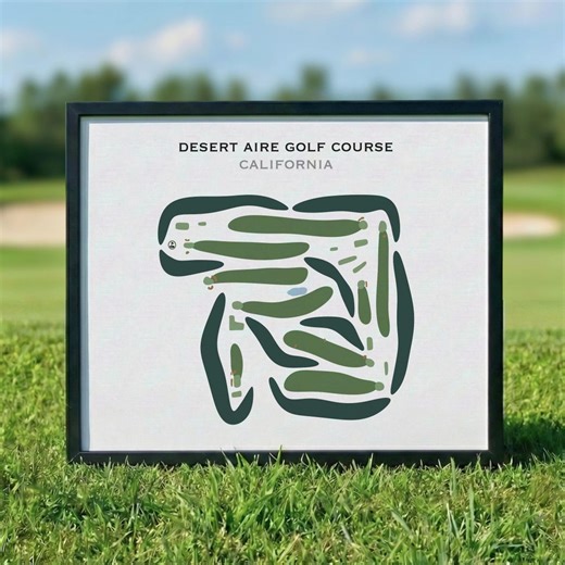 Desert Aire Golf Course, California | Golf Course Map, Golf Map, Golfer Gift for Him, Scorecard Layout,golfer Boyfriend Gift,art Print Decor - Etsy
