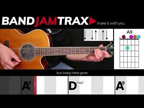 Make It With You - Bread | EASY GUITAR LESSON | Scrolling Chords & Lyrics
