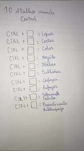 330K views · 5.2K reactions | 10 atalhos usando control que você precisa dominar no Excel. | Excel para Estágio | Facebook