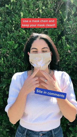 Keep that mask clean! #maskchain #maskjewelry #masknecklace #tiktokpartner #learnontiktok #tiktokpartner #fyp #covidsafety