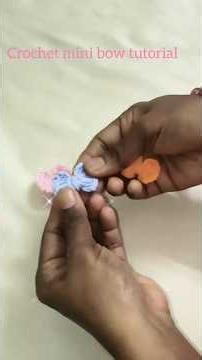 How to Crochet a Mini Bow 🎀 | Double Crochet Tutorial for Beginners.