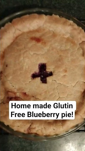 Home made Glutin Free Blueberry Pie #canada #blueberry #winterblues #baking