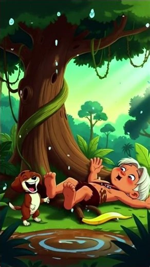 “Buddy’s Jungle Prank 😂 | Funny 3D Cartoon | Old Tarzan & Buddy | Moja Shorts”