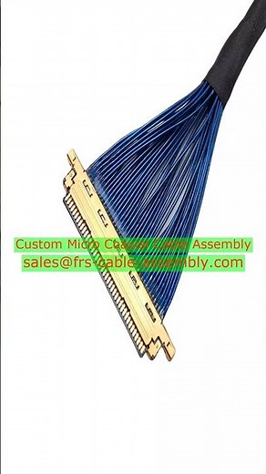 Micro coaxial connector for robotics and cobots 30 pin micro coaxial cable matched length for drone