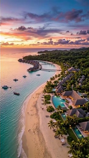 Your Peaceful Evening 🌇 #travel #tropicalchill #beach #sunset #deephousefamily #dj
