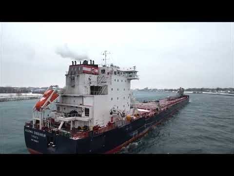 ALGOMA ENDEAVOUR - Downbound Port Huron, Michigan 12-9-2025