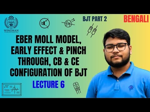 Eber Moll Model, Early Effect, CB & CE Configuration of BJT | EDC L7 | WINGMAN ECE