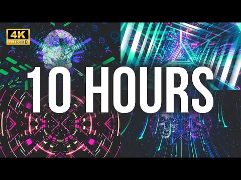 [4K] 10 HOURS OF VISUALS!! | VJ Loops