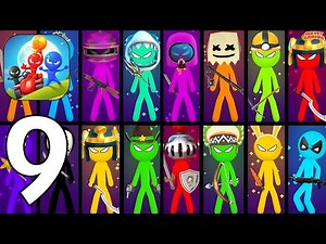 Stickman Party: 4 Player Games - Gameplay Part 9 Walkthrough (iOS,Android)