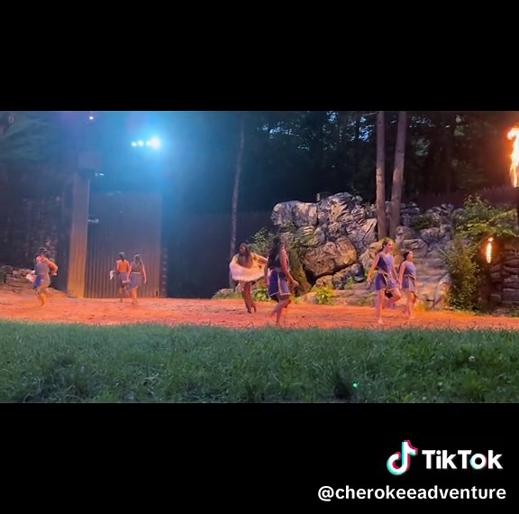 A clip of the eagle dance in Unto These Hills outdoor drama in Cherokee, NC #theatre #theatre #outdoordrama #fyp #theatretiktok #northcarolina #visitcherokeenc #easternbandofcherokee #greatsmokymountains #cherokee #eagledance