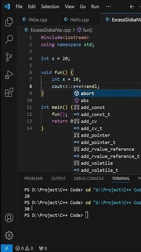 Global vs Local Variables in C++ | Accessing Globals Inside Functions