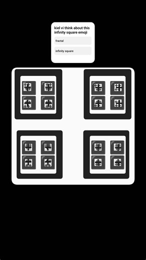 infinity square emoji #emojiart #fractal #infinity