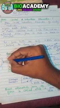 Gene Control Inheritance cheracters ?GENE STRACTURE #bioacademy #trending #youtubeshorts