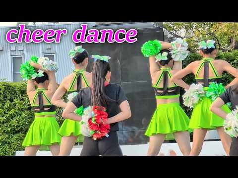グリーンが映えるかわいいチアダンサーたち④/cheer dance performance