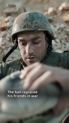 The ball replaced a fallen comrade for a Syrian soldier