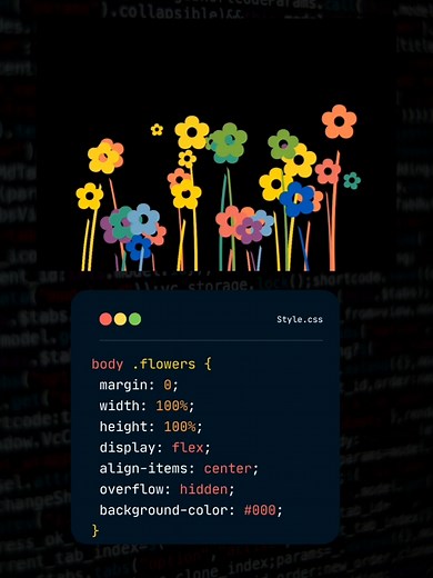 Programación | Flores y más flores con Html, Css y JavaScript #programacion #flowers #floresamarillas #flores #dev #html #htmlcss #developer #programming #code #coding #🌻
