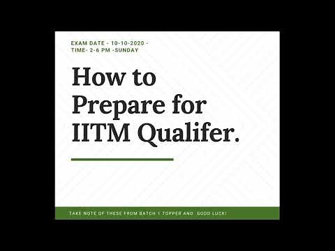 How to prepare for IIT Madras Qualifier Exam | Tips From Toppers | Last Days preparation Strategy |🔥