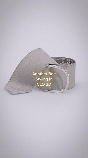 Styling this linen fabric D-ring belt in #clo3d #3d #digitalfashion #fashiontiktok #web3 #metaverse #tutorial #marvelousdesigner