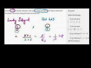 Multiplying fractions word problem: laundry (Hindi) | Class 7 (India) | Khan Academy