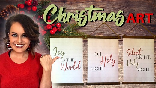 7.3K views · 280 reactions | Easy Christmas DIY DECOR! Farmhouse Christmas Signs (Free Printable) | Designed To The Nines | Facebook