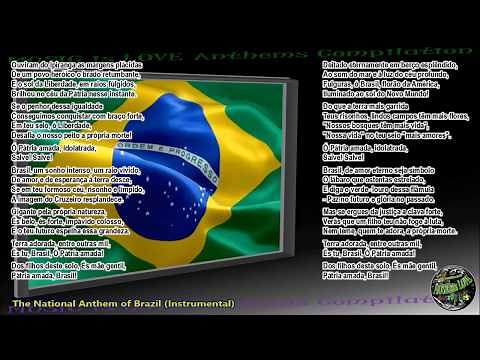 Brazil National Anthem "Hino Nacional Brasileiro" INSTRUMENTAL with lyrics