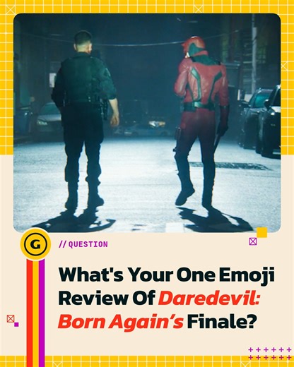18K views · 47 reactions | Drop your emoji review for the #DaredevilBornAgain finale below! We'll start: 喝 | GameSpot | Facebook