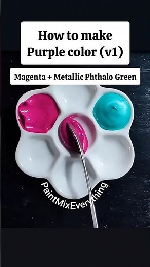 How to Make Purple Color? 🟣 Satisfying Paint Mixing #colormixing #paintmixing #acrylicpaint #asmr