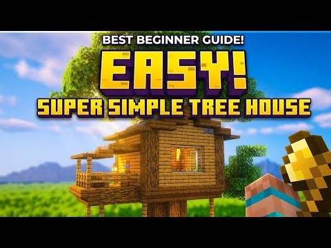 Minecraft Tree House Tutorial 🌳 Easy Survival Build#minecraft