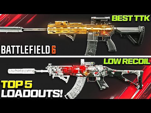 Battlefield 6: Top 5 FASTEST TTK Meta Loadouts! (BF6 Meta Guns)