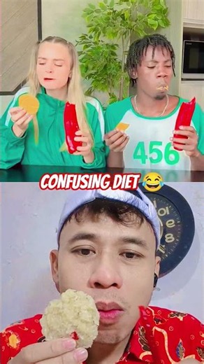 CONFUSING DIET 🌶 🫓 #funny #viral