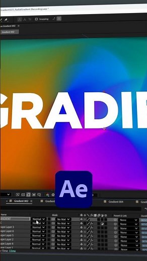 Create an Animate Radial Gradient in After Effects | CC Radial Blur Tutorial #aftereffects