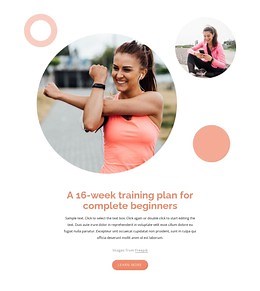 A 16-week training plan - Template by Nicepage