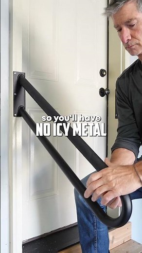 Finally A Handrail That Doesn't Hurt In Winter #genius #winterlife #gadget