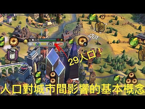 【文明帝國6】【新手到老手】10分鐘了解人口概念：滿意度、城市生產間的相互關係【柴丸】
