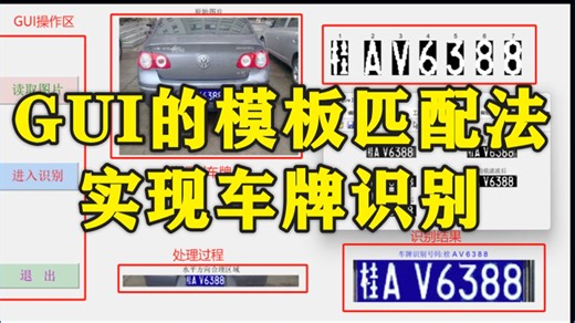 【471】基于matlab-GUI的模板匹配法实现车牌识别