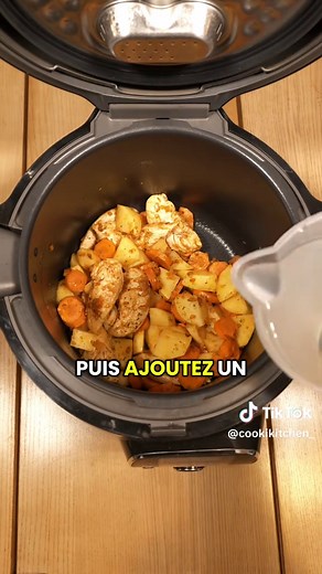 Aiguillettes de Poulet au Cookeo avec Pommes de Terre et Carottes