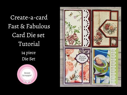 Create-a-card Fast & Fabulous Card die set