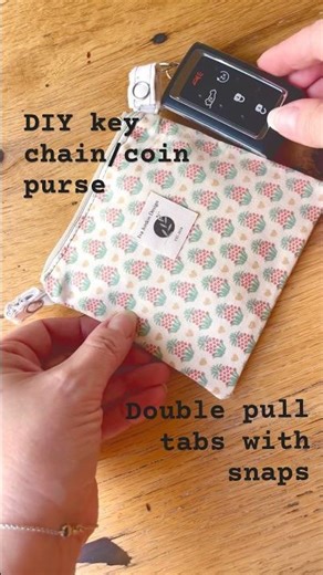 DIY coin purse/key chain. #diynstitch #sewing #diybag #diyprojects