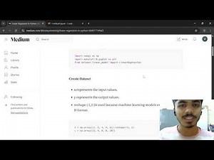 Machine Learning Basics: Linear Regression in Python Explained Simply (Hinglish)