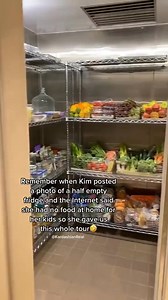 1.7M views · 8.3K reactions | Kim definitely has enough food in her house藍 #kimkardashian #pantry #organization #housetour #fridge #kardashians #homeorganization | The Kardash Family | Facebook