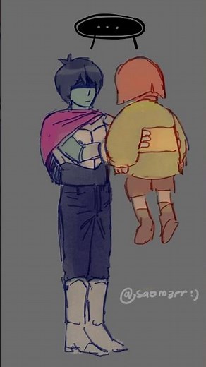 Kris And Chara Get Along!!#deltarune #undertale #comicdub #voiceacting